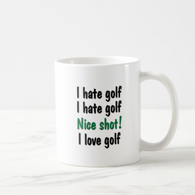 Taza De Café Odio - golf del amor (Derecha)