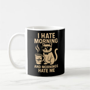 Taza De Café Odio La Mañana Y Las Mañanas Me Odio