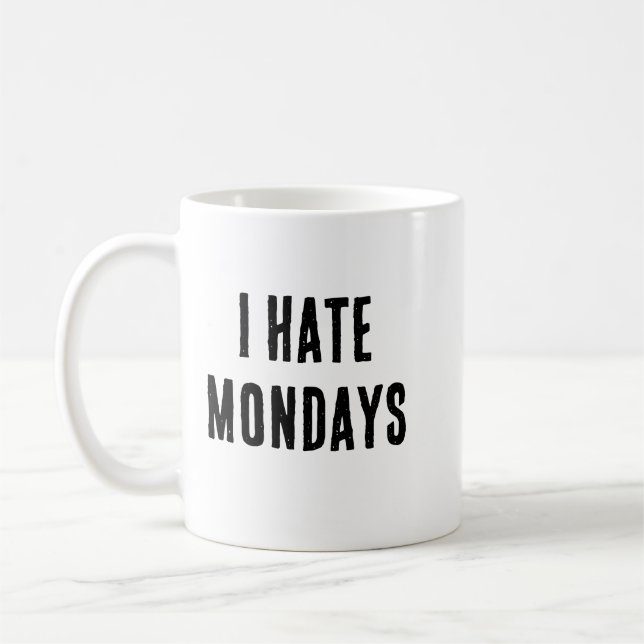 Taza De Café odio la mugre de los lunes (Izquierda)