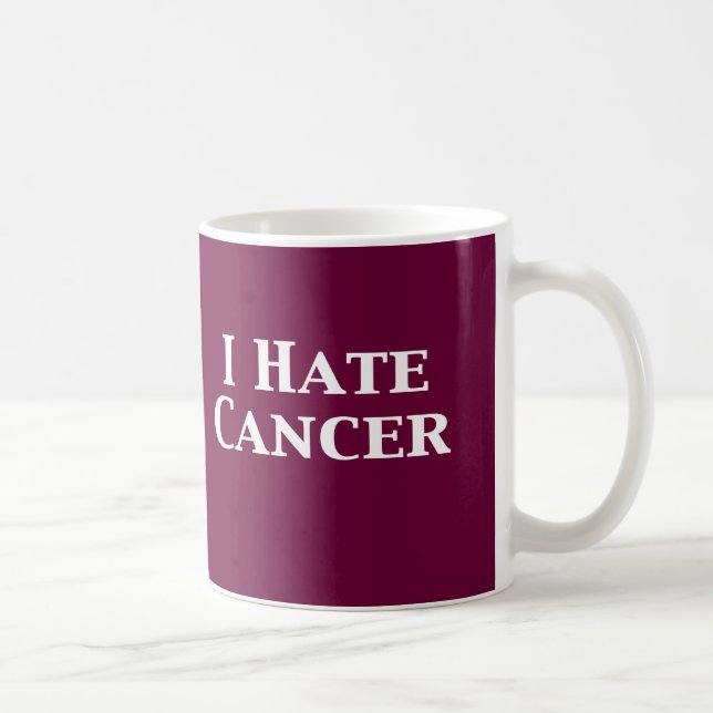 Taza De Café Odio los regalos del cáncer (Derecha)