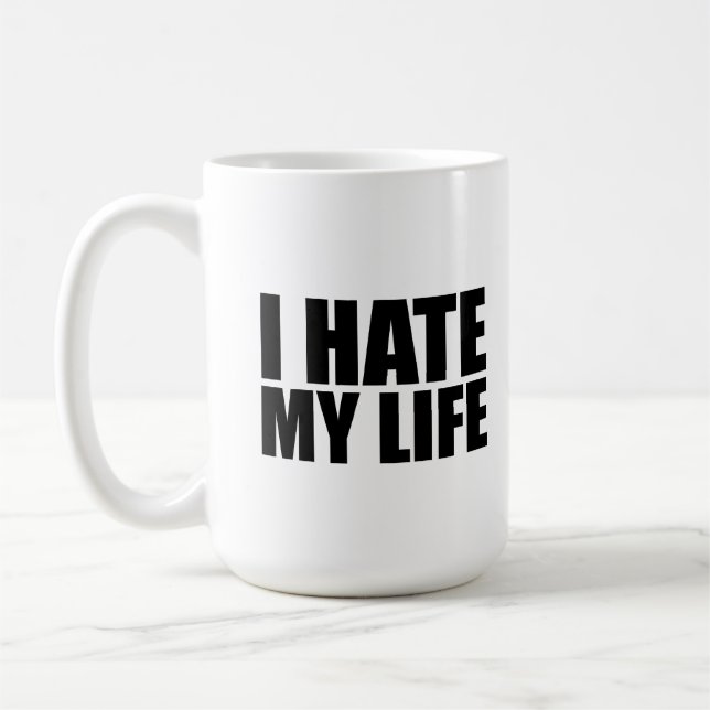 Taza De Café Odio mi vida (Izquierda)