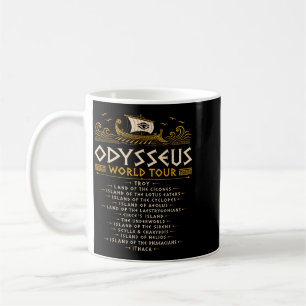 Taza De Café Odisea Homero Dark Academia Odiseo Gira Mundial