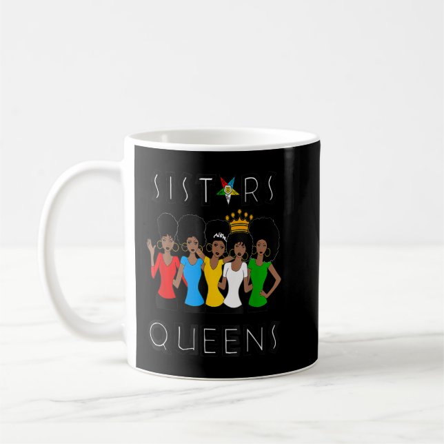 Taza De Café OES FATAL Sistars Queens Ladies Eastern Star Mothe (Izquierda)