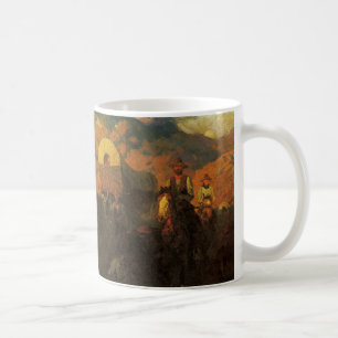 Taza De Café Oeste Americano Antiguo, Sendero Overland por John