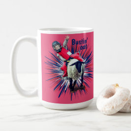 Taza De Café Oeste de Rodeo Cowgirl Mutton Busting