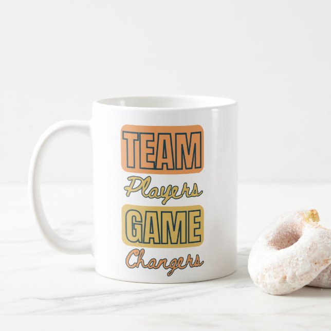 Taza De Café Oferta corporativa de citas motivacionales de Team (Con donut)