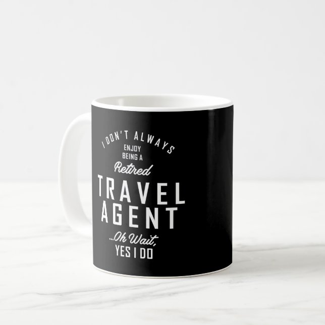 Taza De Café Oferta de cargo de trabajo de agente de viajes (Anverso izquierdo)