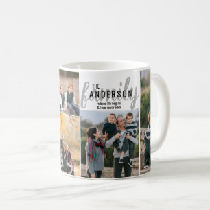 Taza De Café Oferta de familia de Collage de fotos personalizad