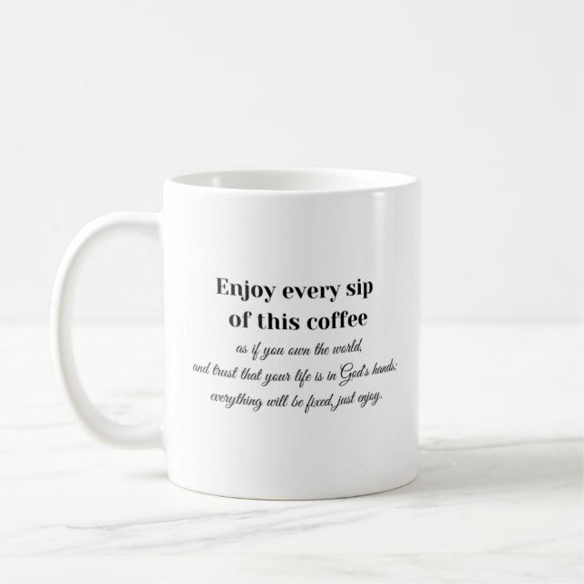 Taza De Café oferta inspiradora de motivación (Izquierda)
