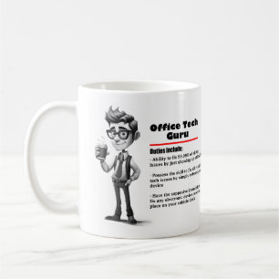 Taza De Café Office Humor Tech Guru Café Mug 2
