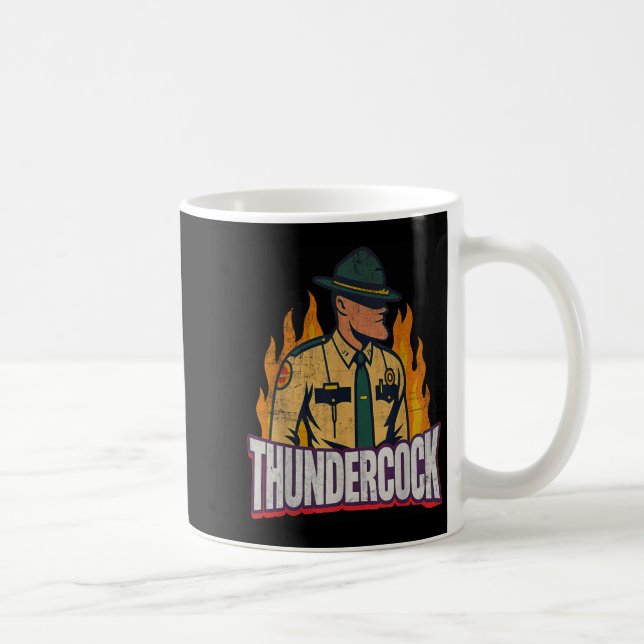 Taza De Café Officer Sergeant Cius Thunder Bodycam Funny Meme  (Derecha)