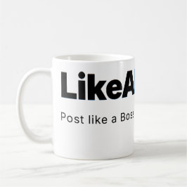 Taza De Café Official LikeABoss.fun Minimalist Logo Mug