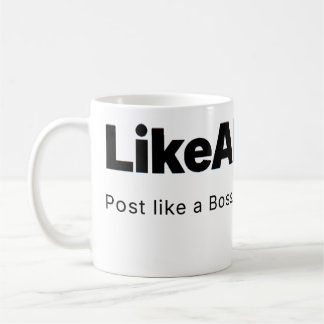 Taza De Café Official LikeABoss.fun Minimalist Logo Mug