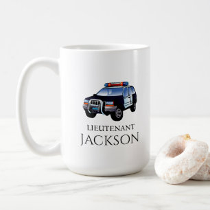 Taza De Café Oficial de coches de policía personalizado