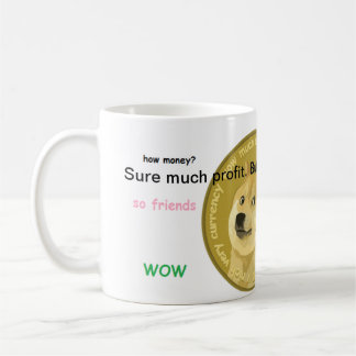 Taza de café oficial de Dogecoin tales beneficio.