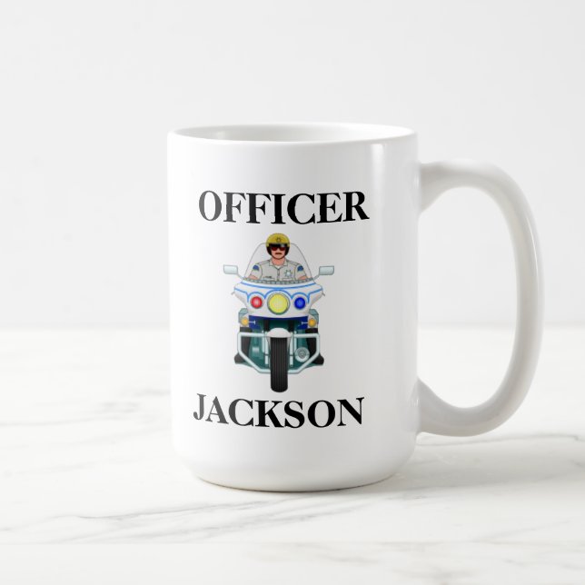 Taza De Café Oficial de motocicletas de la policía (Derecha)