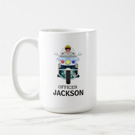 Taza De Café Oficial de motocicletas de la policía personalizad