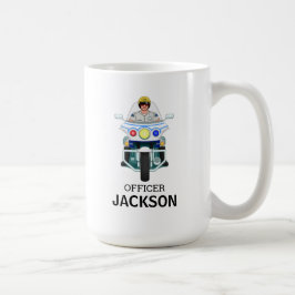 Taza De Café Oficial de motocicletas de la policía personalizad