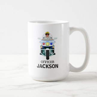 Taza De Café Oficial de motocicletas de la policía personalizad