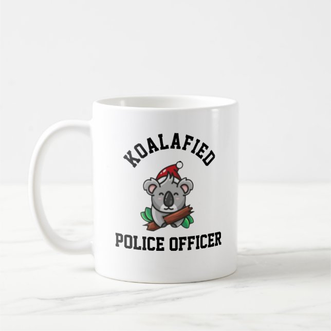 Taza De Café Oficial de Policía de Koalafied (Izquierda)