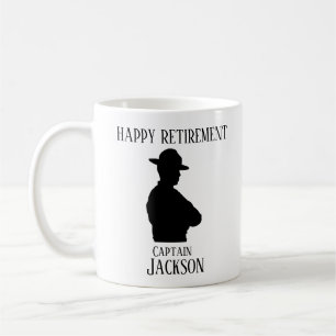 Taza De Café Oficial de Policía del Estado Jubilado Personaliza