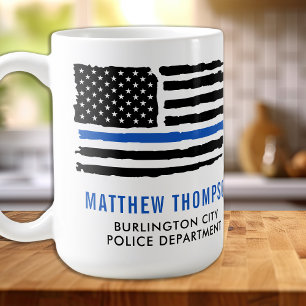 Taza De Café Oficial de policía encargado de proteger y servir
