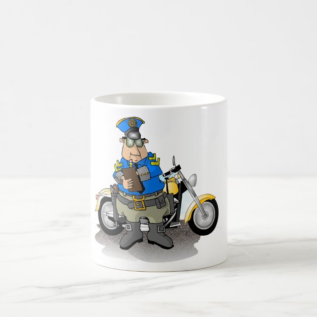 Taza De Café Oficial De Policía Escribiendo Un Boleto (Subido por el creador)