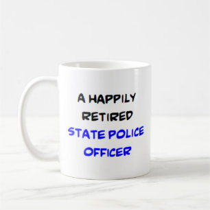 Taza De Café oficial de policía estatal retirado