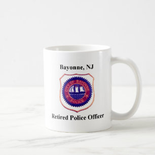 Taza De Café Oficial de policía jubilado de Bayona