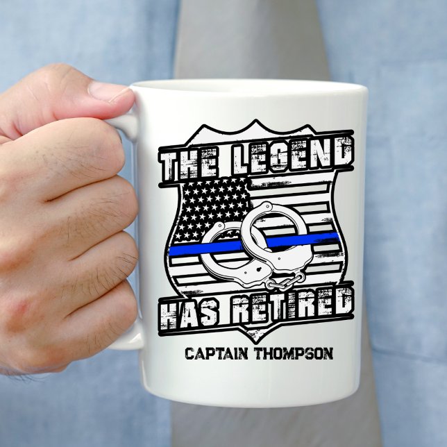 Taza De Café Oficial de policía jubilado personalizado Coffee M (Subido por el creador)