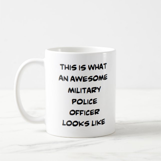 Taza De Café oficial de policía militar, impresionante (Izquierda)