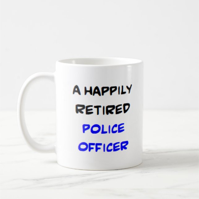 Taza De Café oficial de policía retirado (Izquierda)