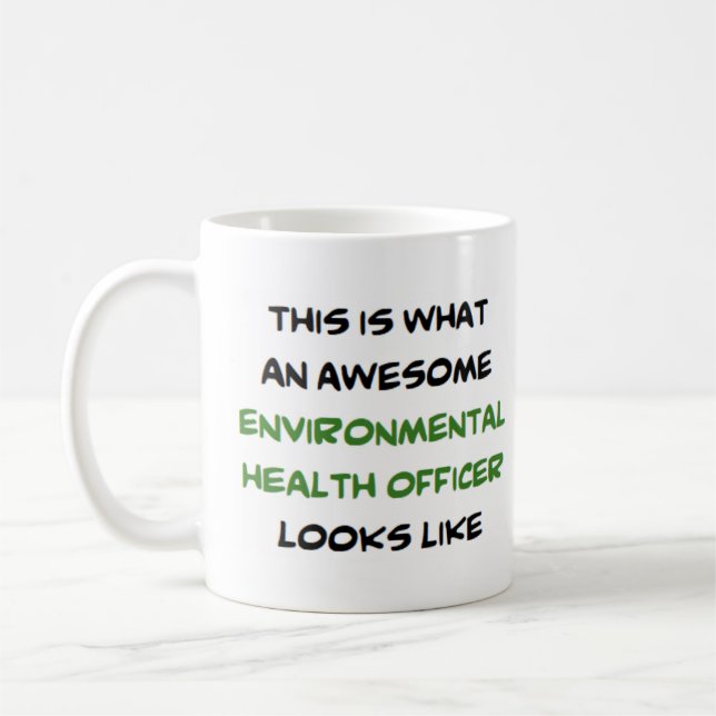 Taza De Café oficial de salud ambiental, impresionante (Izquierda)