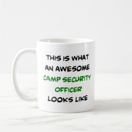 Taza De Café oficial de seguridad del campamento, impresionante