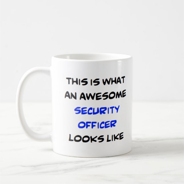 Taza De Café oficial de seguridad, impresionante (Izquierda)