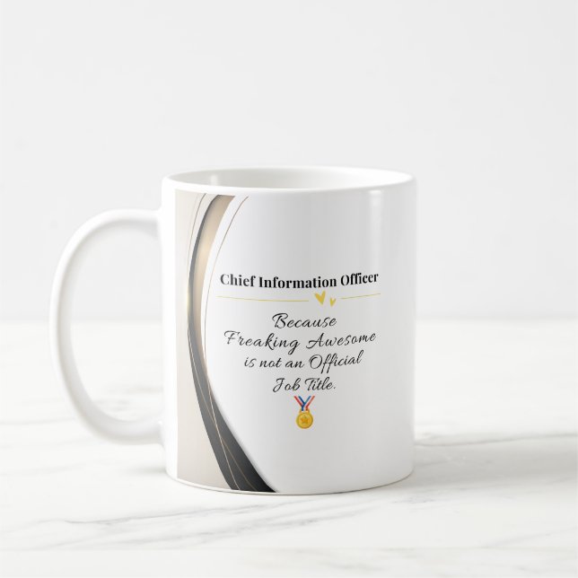 Taza De Café Oficial Jefe de Información (Izquierda)