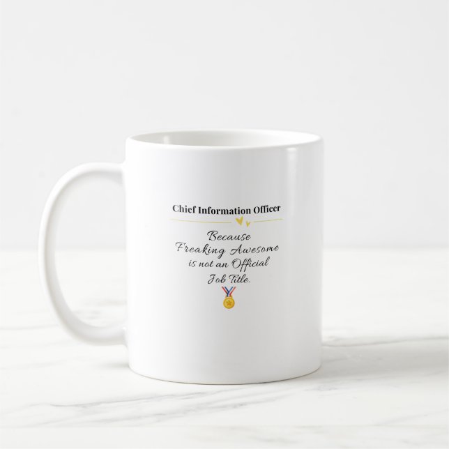 Taza De Café Oficial Jefe de Información (Izquierda)
