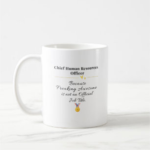 Taza De Café Oficial Jefe de Recursos Humanos
