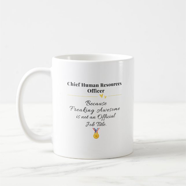 Taza De Café Oficial Jefe de Recursos Humanos (Izquierda)