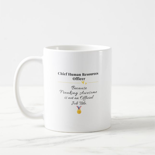 Taza De Café Oficial Jefe de Recursos Humanos (Izquierda)