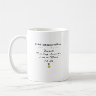 Taza De Café Oficial Jefe de Tecnología
