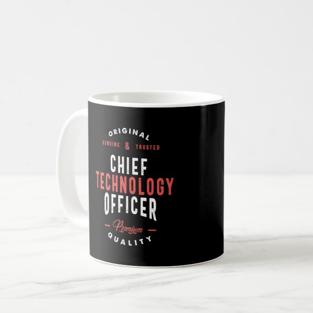 Taza De Café Oficial Jefe de Tecnología (Anverso izquierdo)