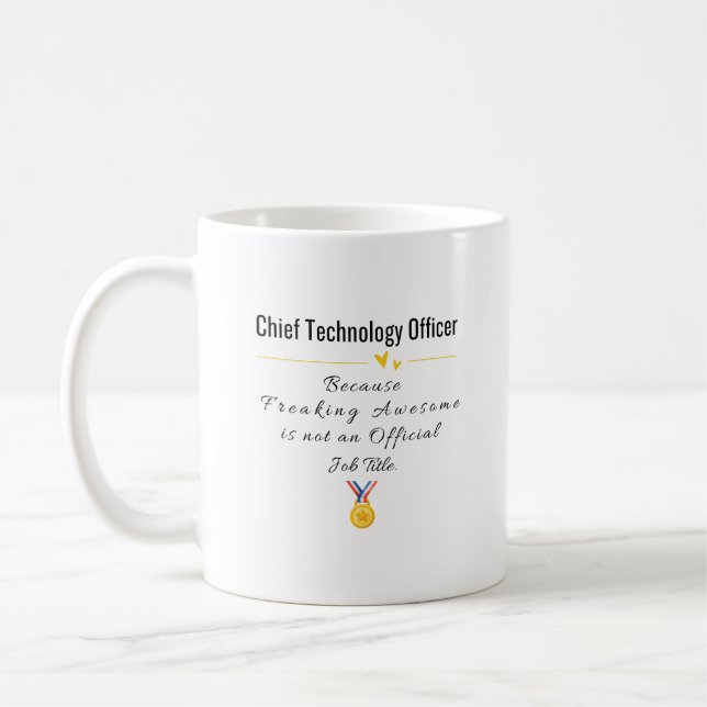 Taza De Café Oficial Jefe de Tecnología (Izquierda)