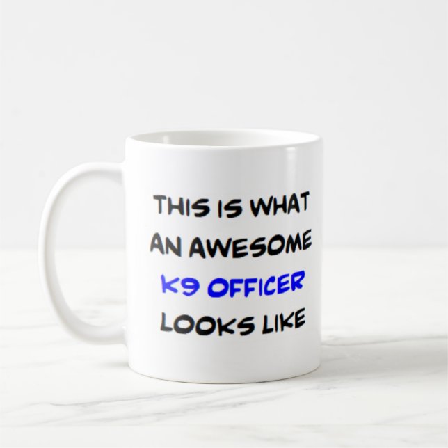 Taza De Café oficial k-9, impresionante (Izquierda)