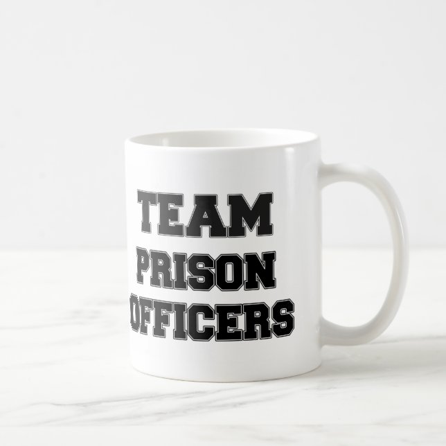 Taza De Café Oficiales de prisión del equipo (Derecha)