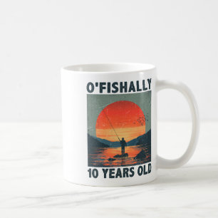 Taza De Café Oficialmente 10 años 2015 Pesca Pescador 10º