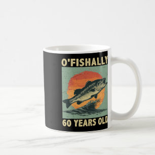 Taza De Café Oficialmente 60 años 1965 Pesca Pescador Cumpleaño