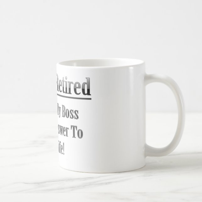 Taza De Café Oficialmente Retirado (Derecha)
