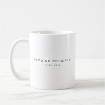 Oficiante de Boda Fecha Personalizada en Minimalis