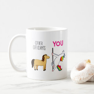 Taza De Café Oficiante de Boda Propuesta Divertida Unicornio